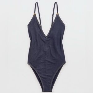 Aerie Denim Bathing Suit NWT